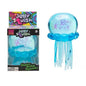 Glitter Octopus Squishy Toy Soft Stress Relief Fidget Toy Squeeze Jellyfish Squishy Compression Decompression Toy for Kid Adults