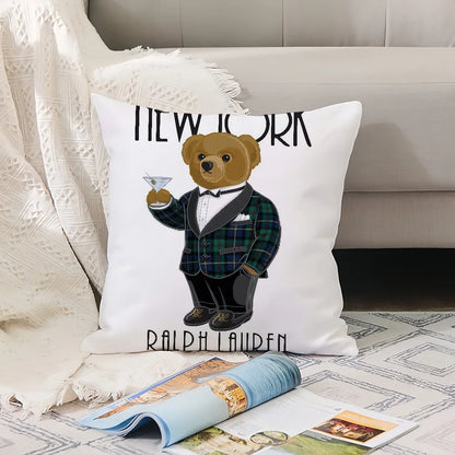 P-Polo Pillow Case Office Cushions Suitable For Sofa B-Bears Car Bedroom Decorative Cushion Cover