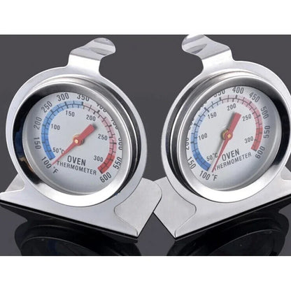 Household Thermometer 1 Piece Stainless Steel Oven Large Diameter  Vertical Dial  Kitchen Baking Supplies