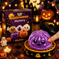 Glitter Halloween Ghost Dumplings Squishy Soft Slow Rebound Resilience Decompression with Steamer Stuffed Skull-shaped Buns Gift