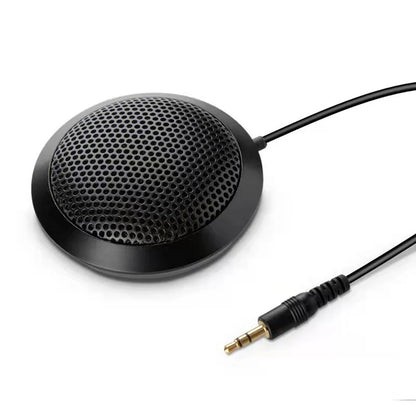 USB/3.5mm Conference Microphone Plug&Play 360° Omnidirectional Condenser Mic Desktop Computer Mic for Computer Desktop Laptop