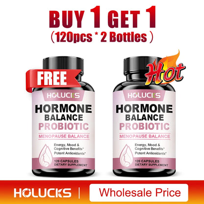 Hormone Balance Probiotic, Supports Menopause Balance, Relieves Fatigue, Mood Swings, Improve Digestion & Metabolism
