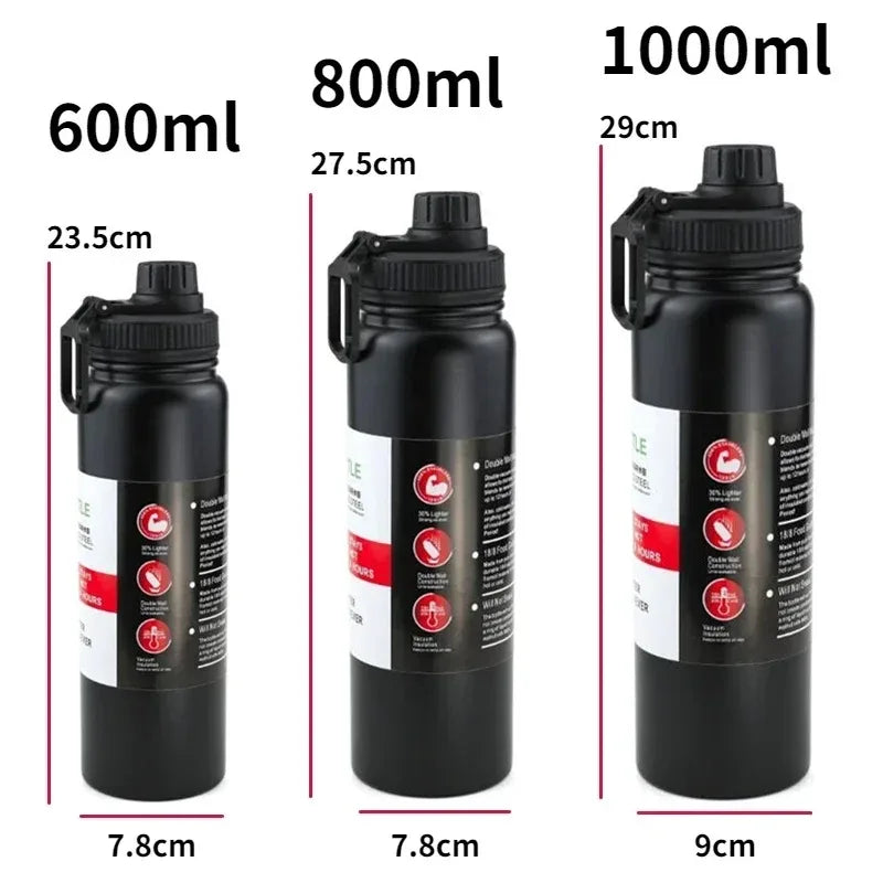 Outdoor Sports Thermos Water Bottle with Tea Filter 304 Stainless Steel Thermal Cup Leak-proof Vacuum Flask Drinkware
