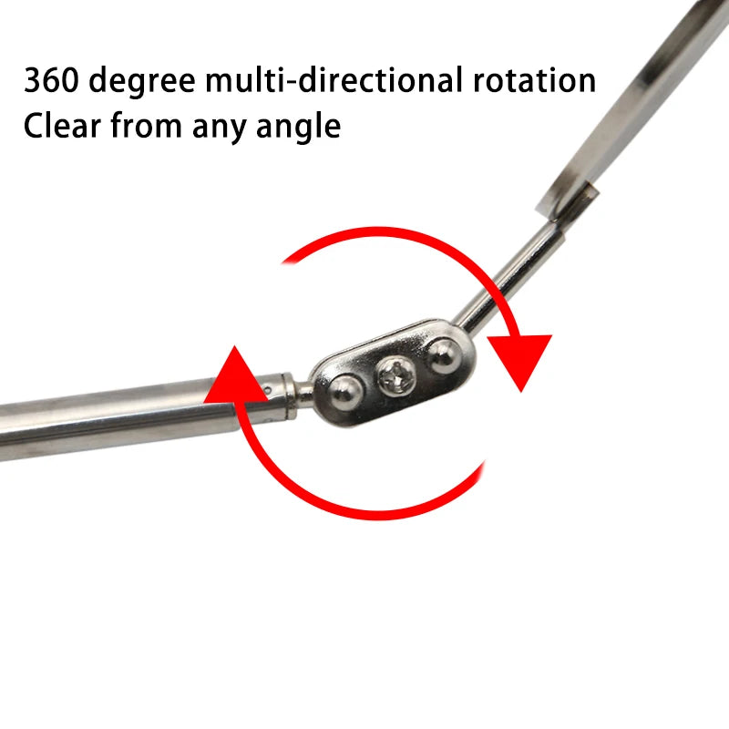 Universal Auto Repair Tool Accessory 360°Rotat Detection Fold Mirror Telescopic Bottom Inspection Mirror for Vehicle Maintenance