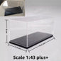Scale 1/64 1/43 1/32 1/24 1/18 Clear Acrylic Display Box Case for Car Model Dust Cover Pre Made Box Diecast Professional Storage