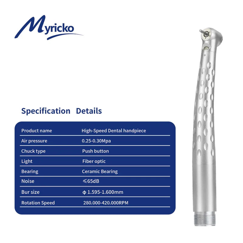 Style Denta lLED  High Speed Handpiece rotation E-generator Fiber Optic Push Button Ceramic Bearing CartridgeAir Turbine