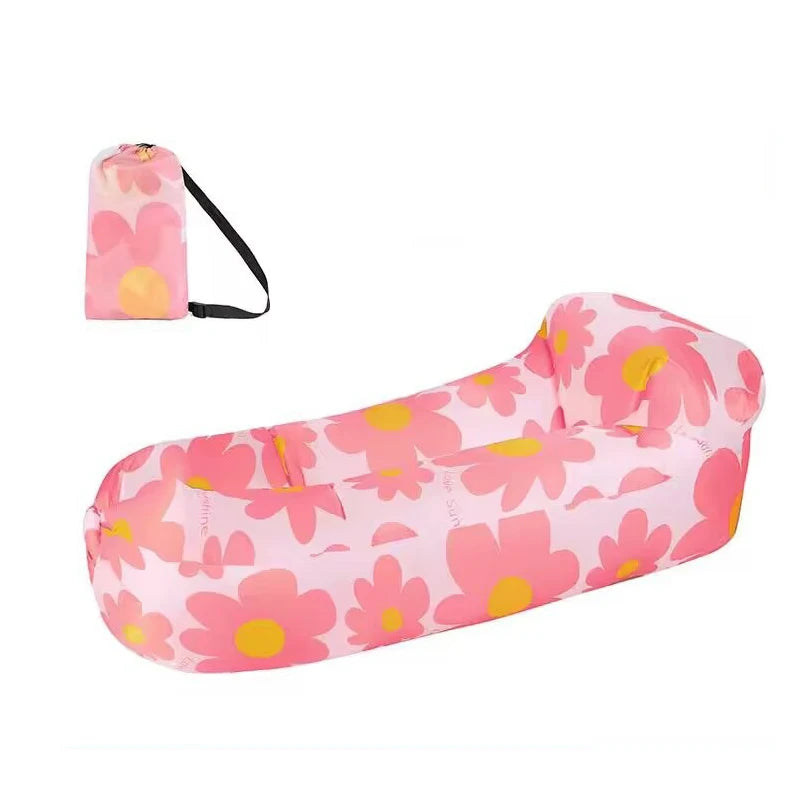 Portable Air Sofa Bed Inflatable Sofa Outdoor Inflatable Bed Outdoor Beach Bed Lazy Inflatable Camping Music Festival Rest Sofa