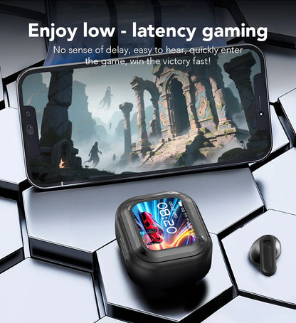 NE20 AI Instant Translation Wireless Earbuds, Bluetooth 6.0 Headphones, IPX4 Waterproof Long Endurance Battery Life Touch Screen