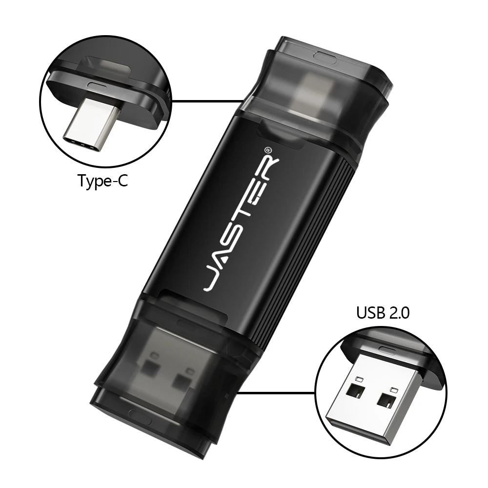 TYPE-C USB Flash Drive 128GB USB-C Memory Stick Business Gift Pen Drive 64GB 32GB Black Blue Golden Pendrive 16GB 8GB 4GB 128MB