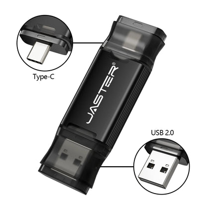 TYPE-C USB Flash Drive 128GB USB-C Memory Stick Business Gift Pen Drive 64GB 32GB Black Blue Golden Pendrive 16GB 8GB 4GB 128MB