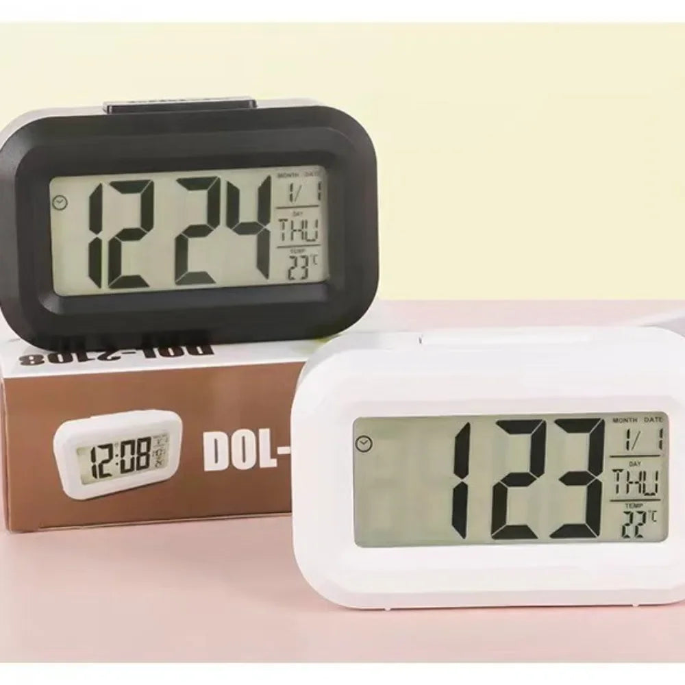 Digital Led Clock Household Bedside Battery Powered Multi-function Alarm Clock Desk Things for the Room Table Clocks Home Decor