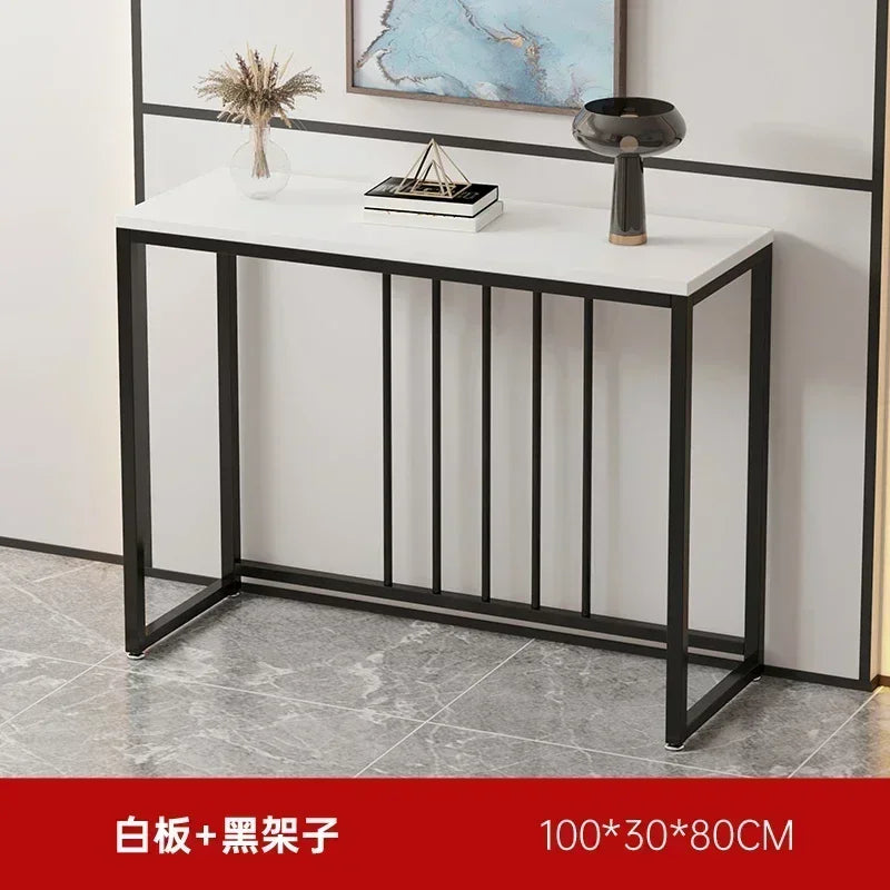 Modern Home Console Table High-looking and Light Luxury Storage Display Shelf Narrow Table for Hallway Entryway Living Room