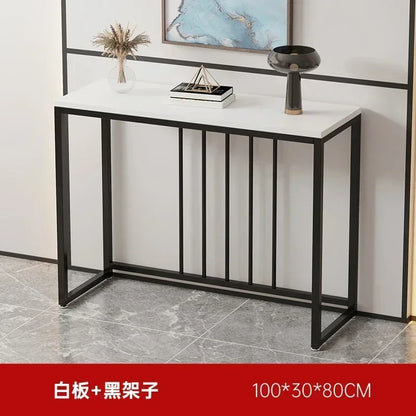 Modern Home Console Table High-looking and Light Luxury Storage Display Shelf Narrow Table for Hallway Entryway Living Room