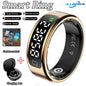 New R11 Smart Ring Men Women LED Display Screen Heart Rate Blood Oxygen Monitoring Waterproof Multi Sports Modes Smartrings 2025