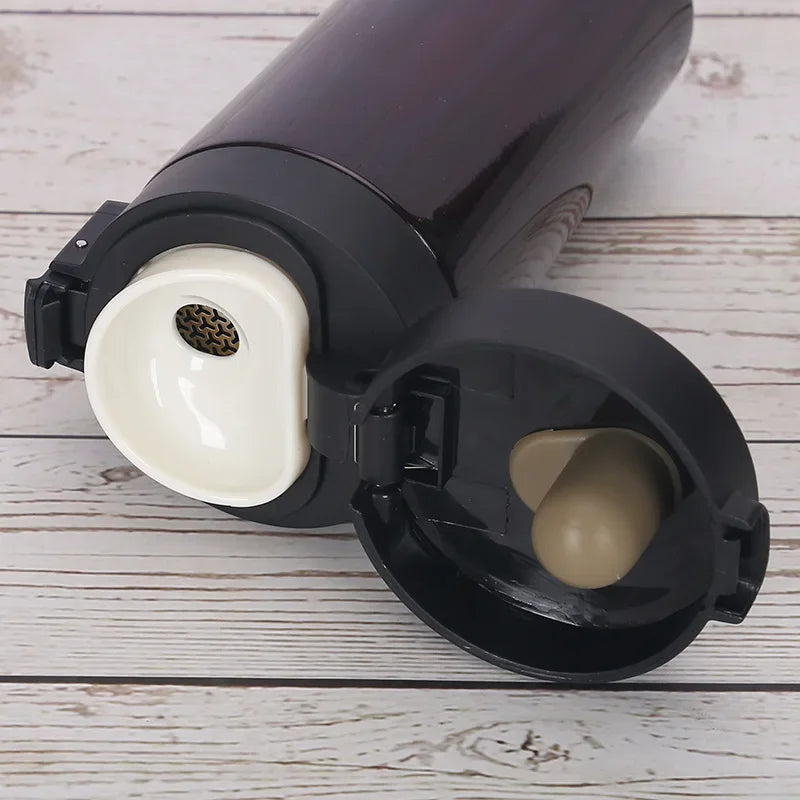 0.5L Thermal Mug Double Wall 304 Stainless Steel Coffee Cup Vacuum Flask Thermos Water Bottle Tea Coffee Leak-proof Thermos Mug