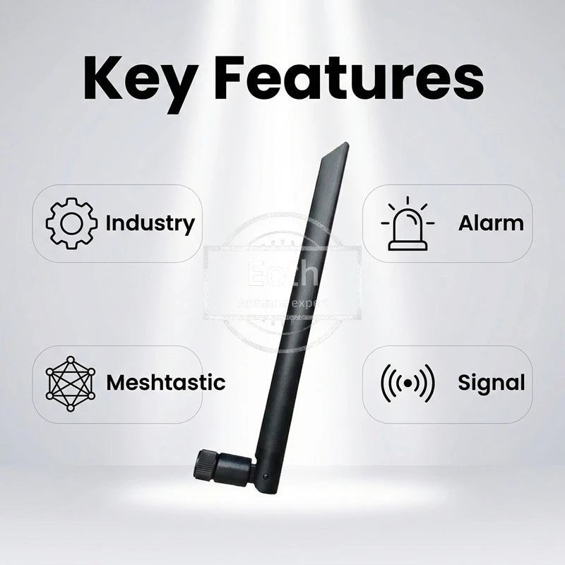Eoth 5pcs 2.4GHZ rubber antenne Gain 5dbi SMA male px4 to SMA female extension cable for zigbee router meshtastic network largo