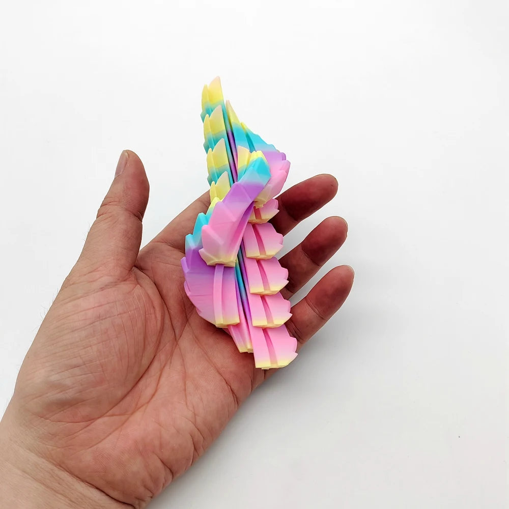 3D printed dragon egg stress relief model, deformable twist egg, creative fidget toy desk ornament.