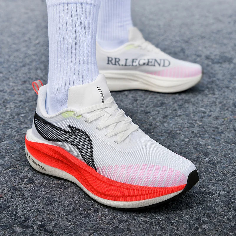 2026 New Men/women Carbon Plate Mesh Casual Sports Shoes, Breathable, Lightweight, Shock-Absorbing Running Sneakers
