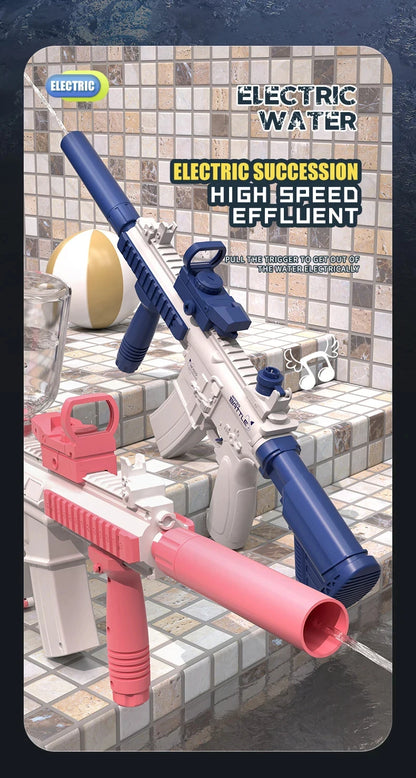 2026 Electric Automatic Submachine M416 Water Gun Summer Outdoor Beach Firing Shooting Game Water Fight Toy for Children Gifts