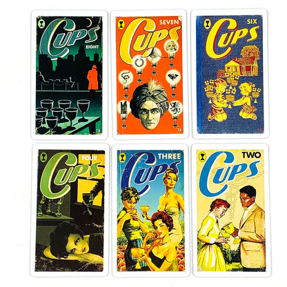 Big Size Tarot Deck 78 Cards Magazines Themed Tarot Card Deck With Guide Book,Halloween and Christmas Party Games Cards