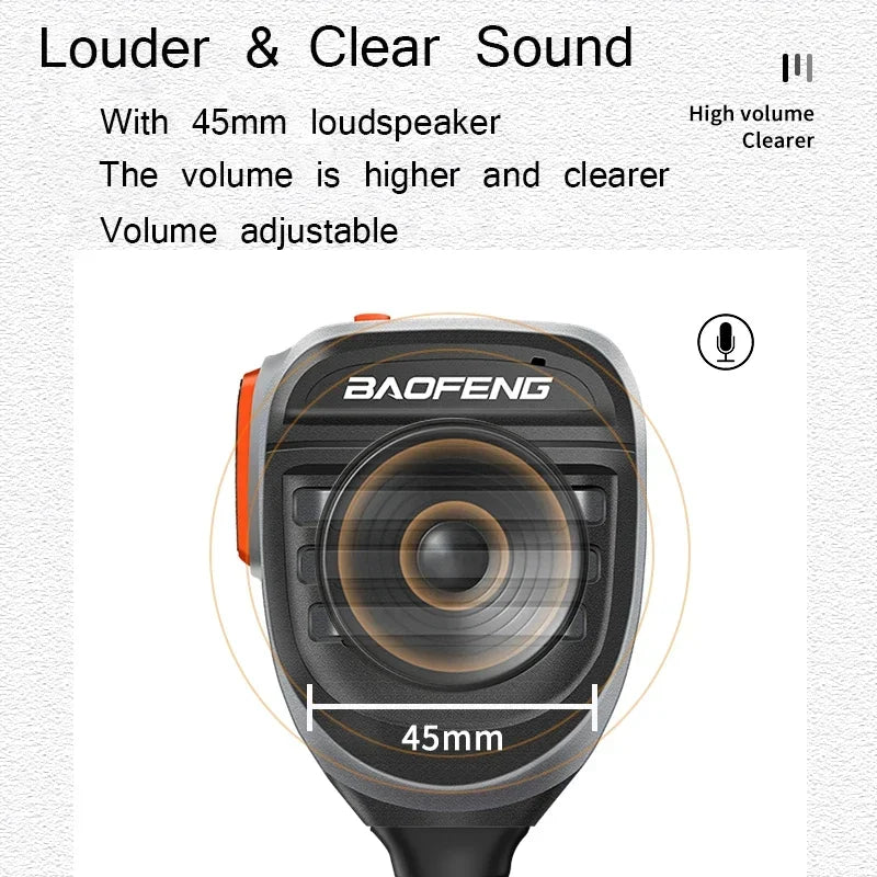 Baofeng BF-780 PTT Remote Shoulder Walkie Talkie Speaker Microphone Mic Waterproof For UV-25L M-5R Quansheng UV-K5 UV-K6 Radio