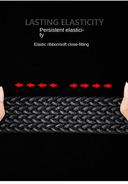 Men Belt Braided Elastic Belt for Men Stretchy Woven Canvas Fashion Belt for Versatile Jeans and Pants