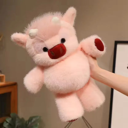 Adorable Highland Cattle Plush Toy - Huggable Running Cow Stuffed Animal Made with Premium Soft Fabric, Soothing Companion