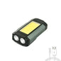USB Rechargeable LED Flashlight with Magnetic COB Work Light Portable Camping Lantern Type-C Power Bank Function Lamp
