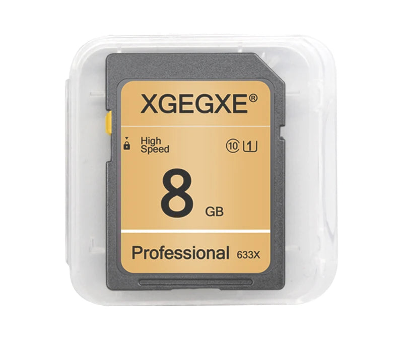 XGEGXE SD Card 32GB Class 10 High Speed 633x Video Card 4GB 8GB 16GB UHS-1 Professinonal Flash Memory Card for Camera Laptop