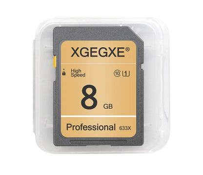 XGEGXE SD Card 32GB Class 10 High Speed 633x Video Card 4GB 8GB 16GB UHS-1 Professinonal Flash Memory Card for Camera Laptop