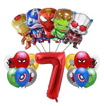 Avengers Marvel Party Decorations SuperHero Theme Tableware Kit Balloon Deco Happy Birthday Banner Supplies for Boys Favors Gift