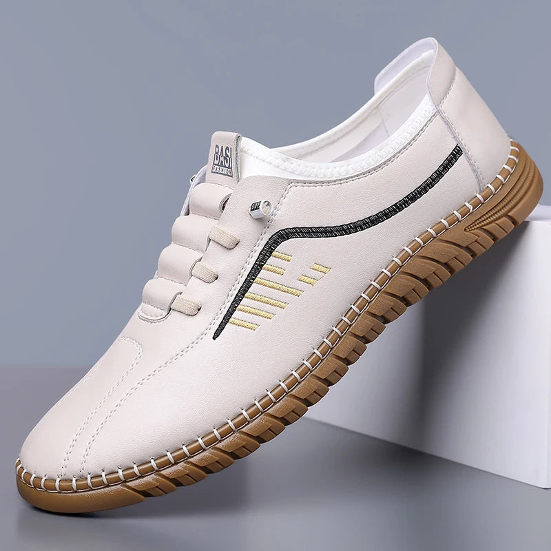 Men's Slip-on Loafers Fashion Comfortable Soft Sole Casual Shoes Breathable Anti-slip Outdoor Driving Men Shoes-WC2517