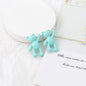 10PCS/lot DIY Cute Cartoon Teddy Bear Pendant Jewelry Accessories Wholesale Alloy Spray Paint Simple Multicolor Jewelry Material