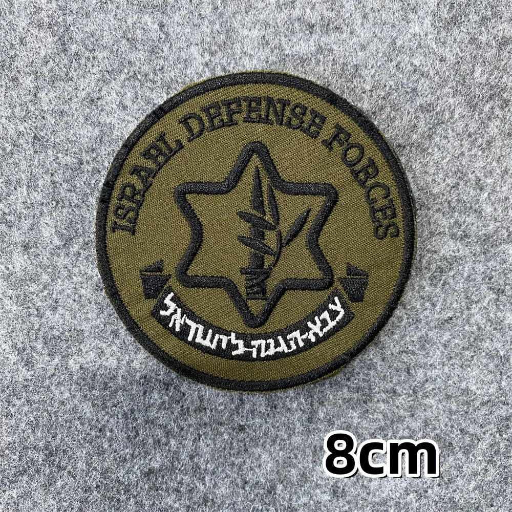 Israeli Army Forces Flag Tactical Patch for Clothes Hook&Loop Embroidery Morale Badge Paramedic Israel Outdoor Backpack Sticker