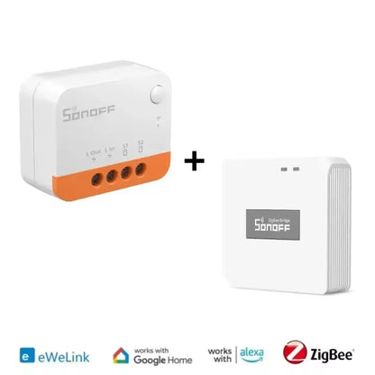 SONOFF ZBMINI-L2 Smart Switch Module No Neutral Wire Required Smart Home 2 Way Control Support EWeLink APP Alexa Google Home