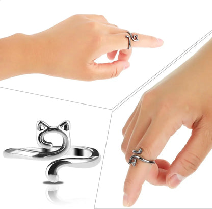 2pcs Adjustable Knitting Crochet Loop Ring Knittied Yarn Guide Finger Faster Holder Thimble Crocheters Thread Ring Sewing Tools