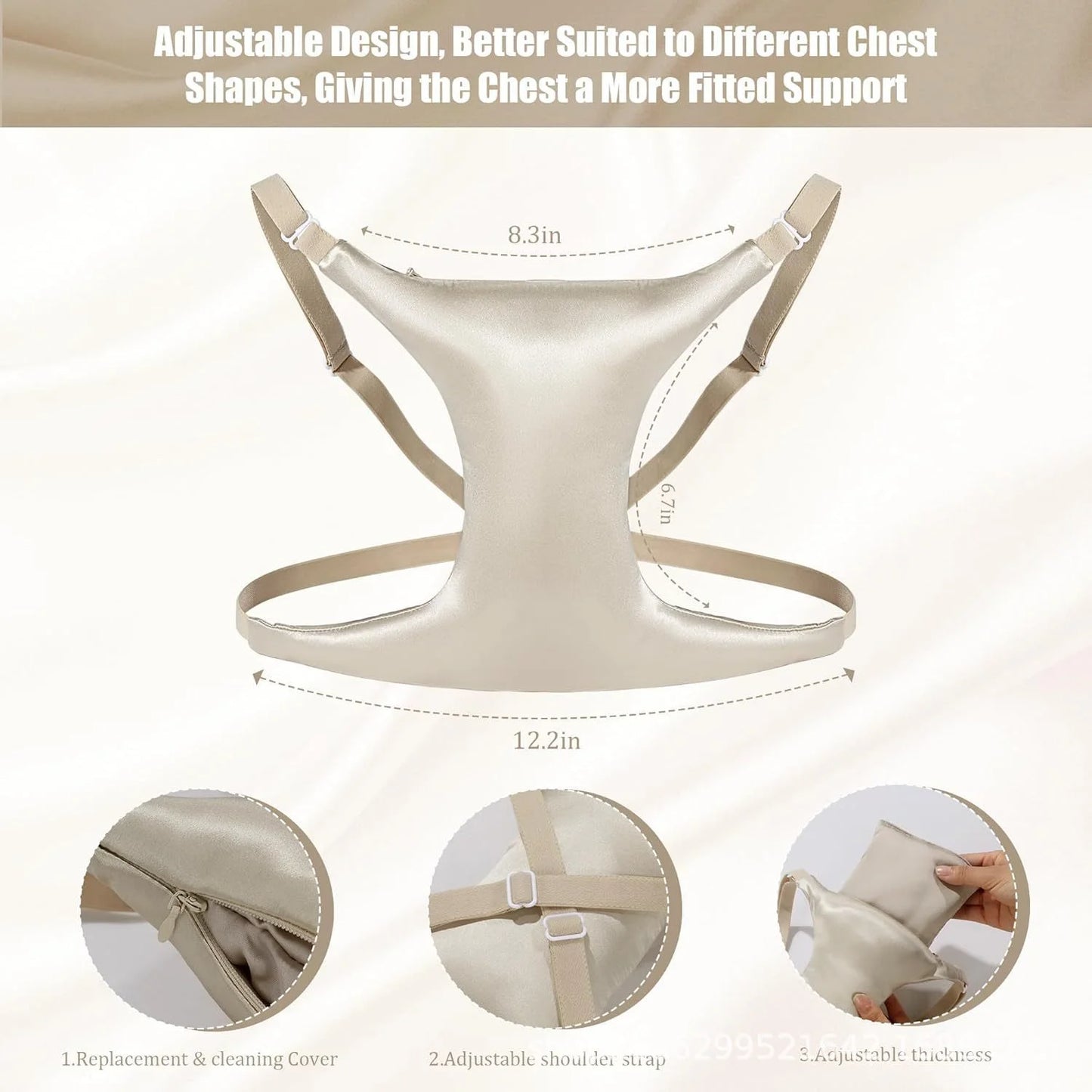 Sleep Anti-wrinkle Breast Pads Are Washable Chest Wrinkle Pad Reduce Breast Wrinkles Skin Tightening Overnight Chest Pads