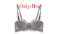 Modest French Pure Desire Bralette AB Cup Full Coverage Lace Bra & Set Small Bust Push Up Wireless for Chubby Girl Bow Plus Size