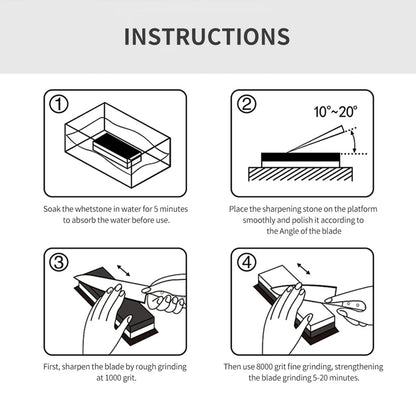 PROYAN Professional Sharpening Stone 240-10000# Whetstone Have Box Knife Sharpener Kitchen Diamond Grindstone Tool Kitchenware