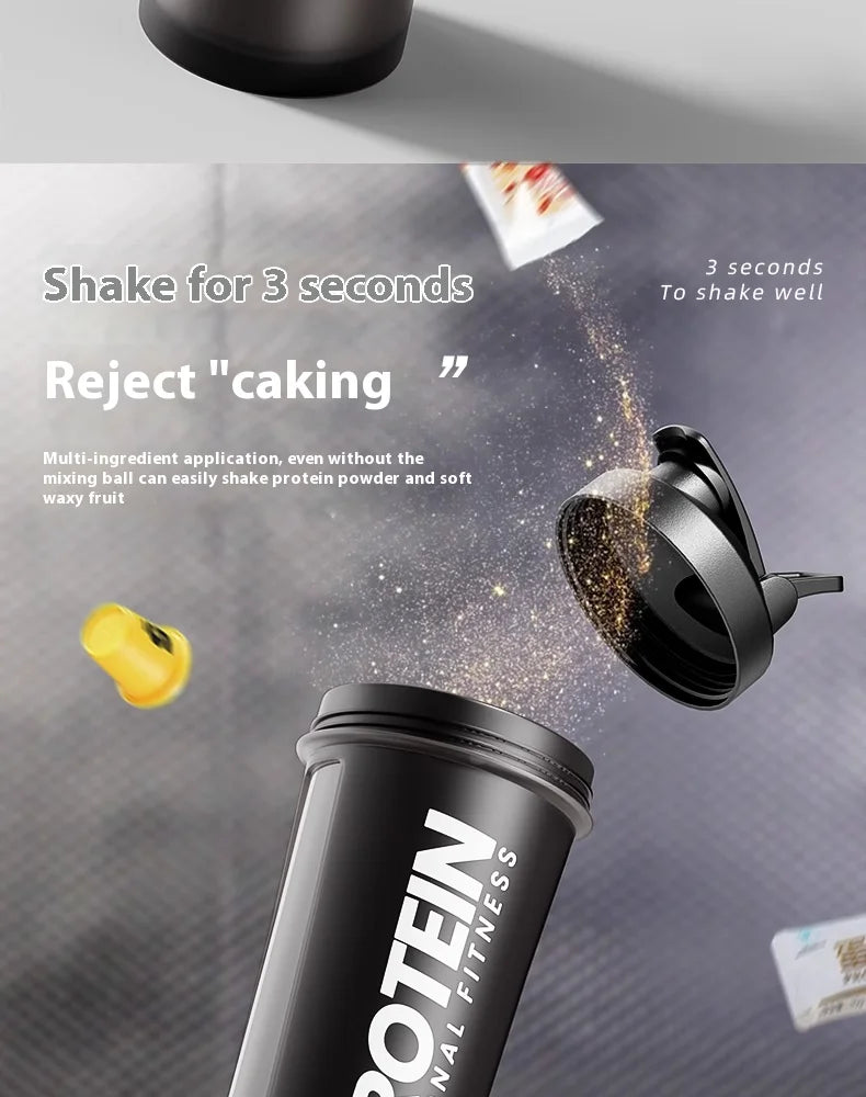 Gianxi Shaking Cup Fitness Sports Water Cup Protein Powder Shaking Cup Milk Shake Brewing Mixing Cup Male Female Cup