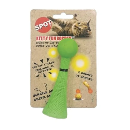 Kitty Fun Boppers Cat Toys Plain Soft Plush Material Pastel Pink Color Interactive Teaser Design for Indoor Cats