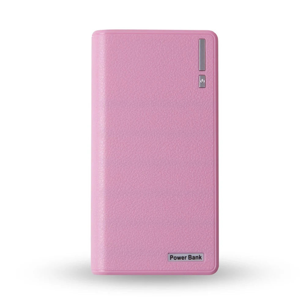 6*18650 Battery Charger Case Fast Charging DIY Portable Mini Power Bank Digital Display Box Mobile Power Supply With Night Light
