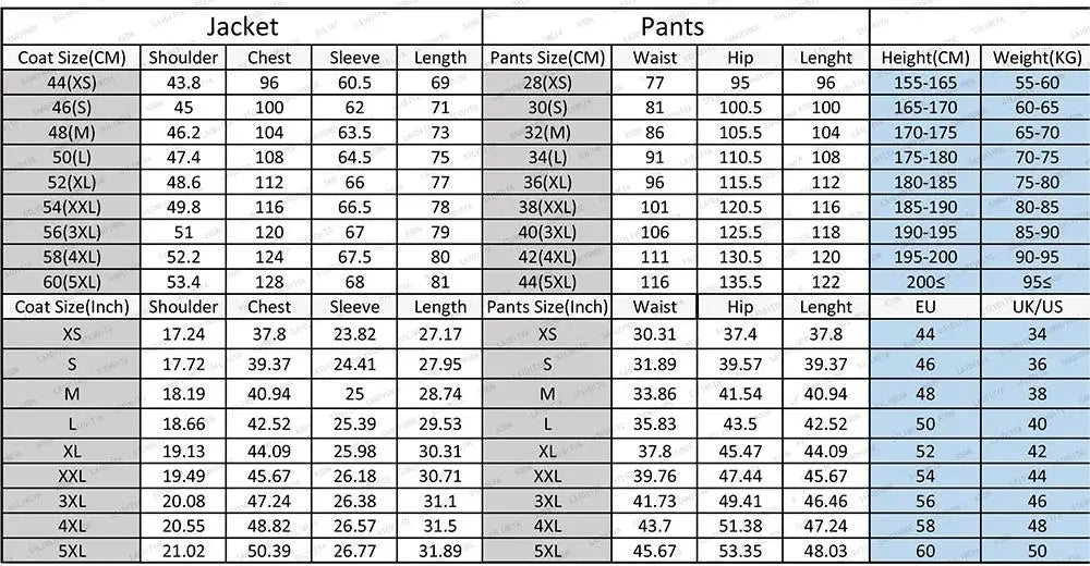 Elegant Men's Suits Luxury Wedding Notch Lapel Slim Fit 2 Piece Jacket Pants High Quality Male Clothing Customized Outfit Blazer