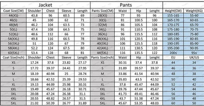 Elegant Men's Suits Luxury Wedding Notch Lapel Slim Fit 2 Piece Jacket Pants High Quality Male Clothing Customized Outfit Blazer