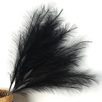 90/120CM 1Pcs Fluffy Pampas Grass Bouquet for Wedding Home Party Vase Decoration Boho Fake Plant Reed Flowers Arrangement