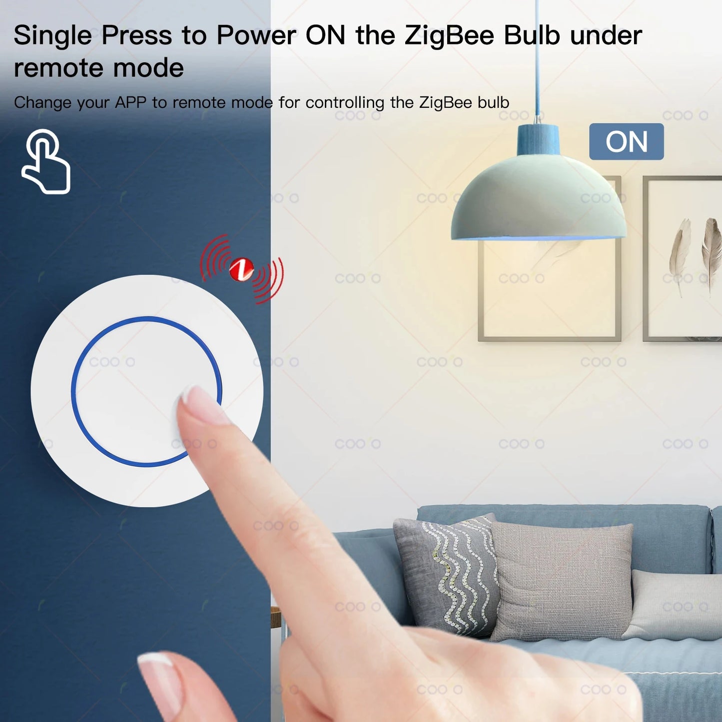 Tuya ZigBee Button Smart Scene Switch Multi-scene Linkage Wireless Remote Control Intelligent Smart Home Requires Zigbee Gateway