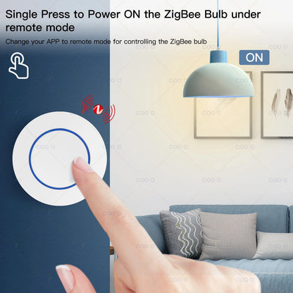 Tuya ZigBee Button Smart Scene Switch Multi-scene Linkage Wireless Remote Control Intelligent Smart Home Requires Zigbee Gateway