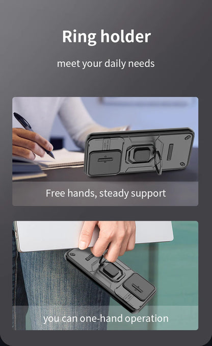 For Xiaomi Redmi 15C 4G 171mm Case Shockproof Armor Magnetic Holder Ring Case For Redmy 15C 15 C Redmi15C 4G Lens Protect Cover