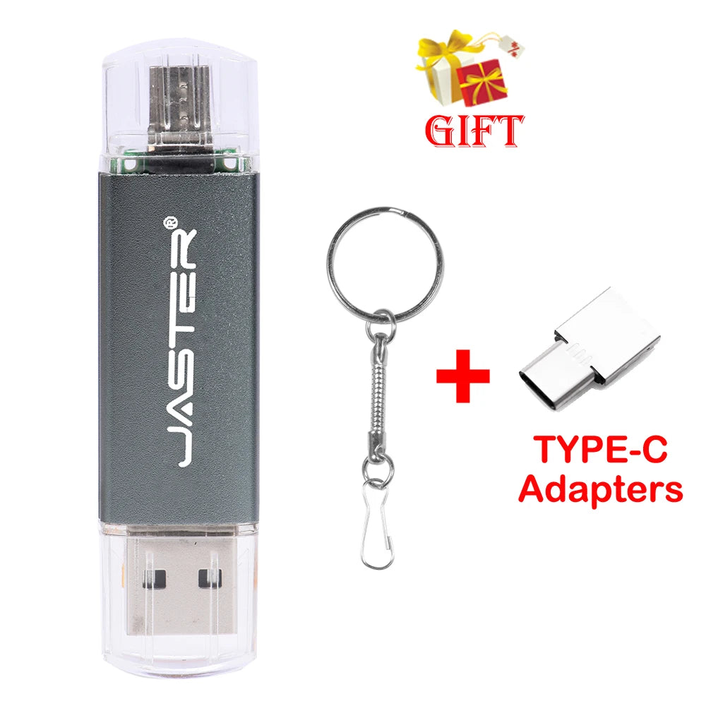 JASTER Nowe przenośne dyski flash USB Metalowy Pendrive z brelokiem Pamięć USB 64GB/32GB/16GB/8GB/4GB Pendrive U Di