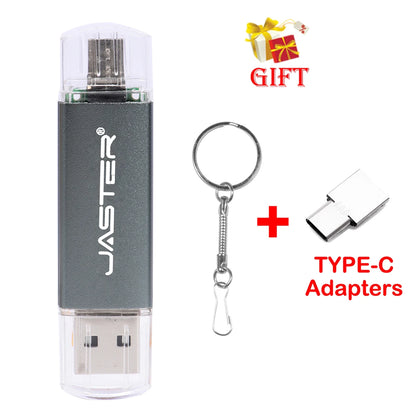 JASTER Nowe przenośne dyski flash USB Metalowy Pendrive z brelokiem Pamięć USB 64GB/32GB/16GB/8GB/4GB Pendrive U Di